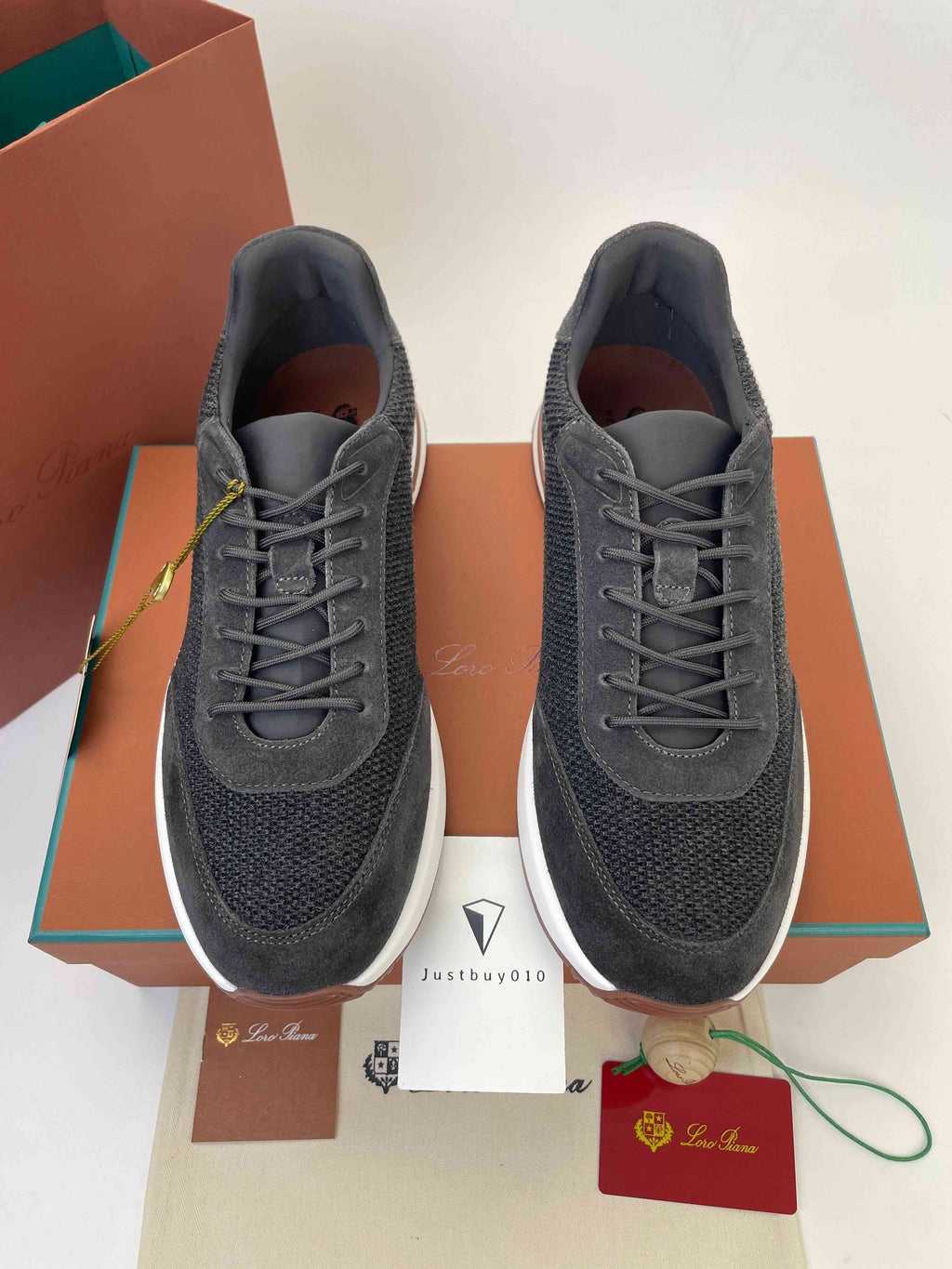 Loro Piana 360 Flexy Walk  (Charcoal Blue/Frost Gray)