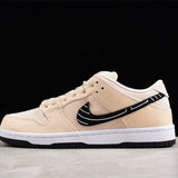 Nike SB Dunk Low x Albino & Preto Pearl White Cadarços Personalizado