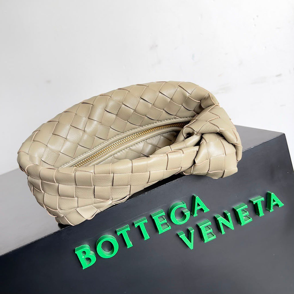 Bottega Veneta Mini Jodie knot Travertine