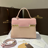 Delvaux Tempête MM Light pink Ferragens Douradas