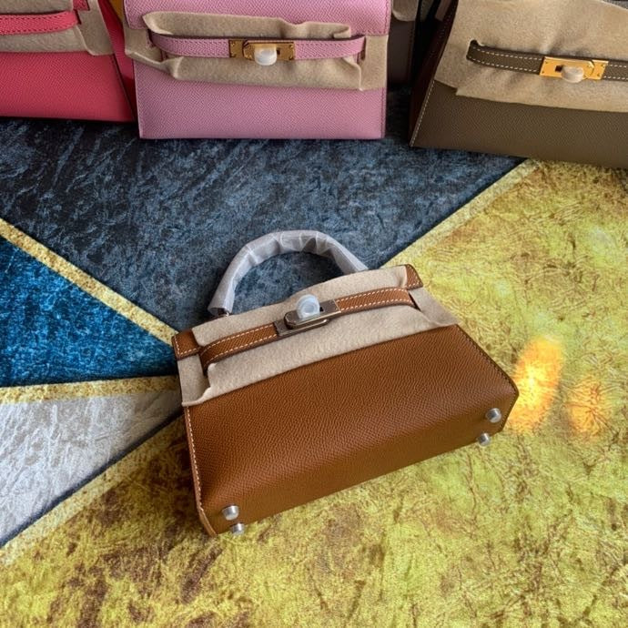 Bolsa Kelly Sellier Mini II Brique (tamanho 20) .