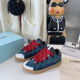 Lanvin Leather Curb Blue Grey