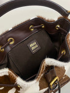 Miu Miu animal-print Backpack cow