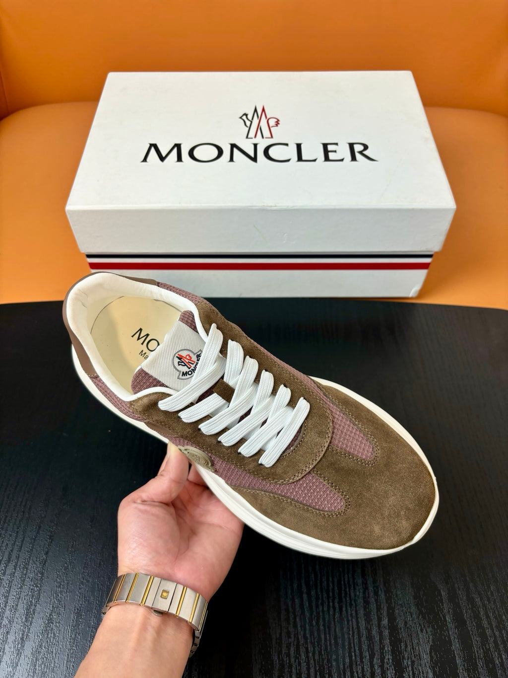 Moncler Pacey 2 Brown / Off-White
