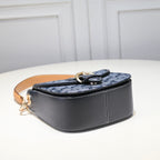 Coach Kleo Saddle Bag em Signature Chambray Navy Blue