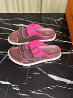 Sandália Louis Vuitton Trainer Mule Rose