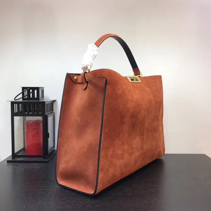 Fendi Peekaboo X-Lite Camurça Brown