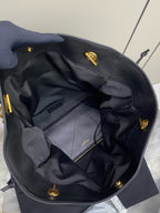 Saint Laurent Jamie 4.3 Shopping Tote Black Gold With Pouch