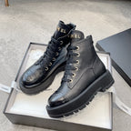 Chanel Combat Boot Black