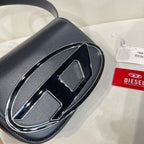 Diesel 1DR Shoulder Bag Nappa Leather Black