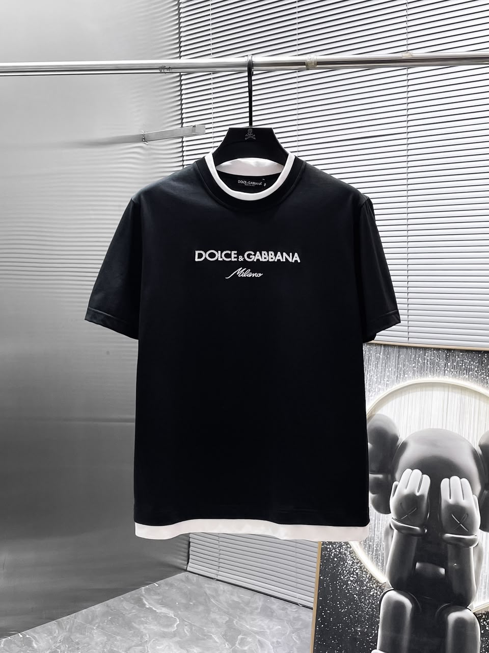 DOLCE & GABBANA Loose Fit Embroidered Cotton Jersey T-Shirt
