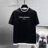DOLCE & GABBANA Loose Fit Embroidered Cotton Jersey T-Shirt
