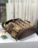 Mochila Gucci GG Jumbo Camel Ebony