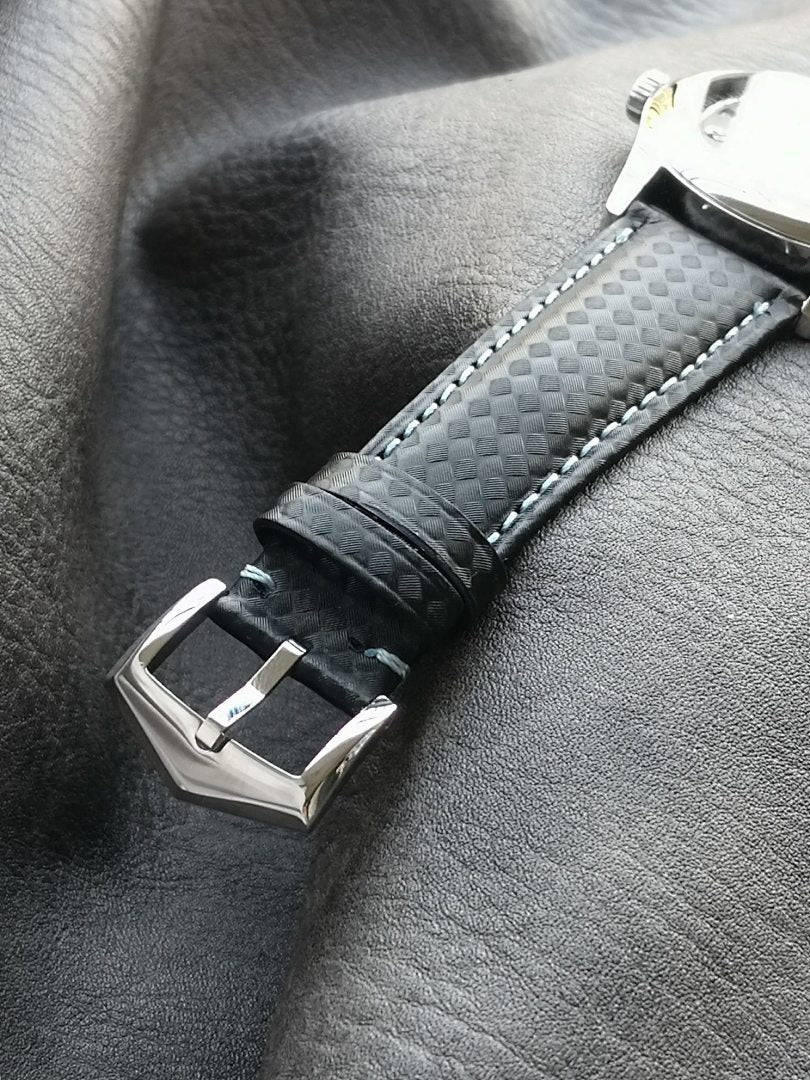 Patek Philippe Calatrava "Ebony" Black Dial with Sky-Blue Accents