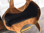 Saint Laurent Icare Maxi Tote Shopping Bag Camurça Caramelo Ferragem Dourada 58cm .