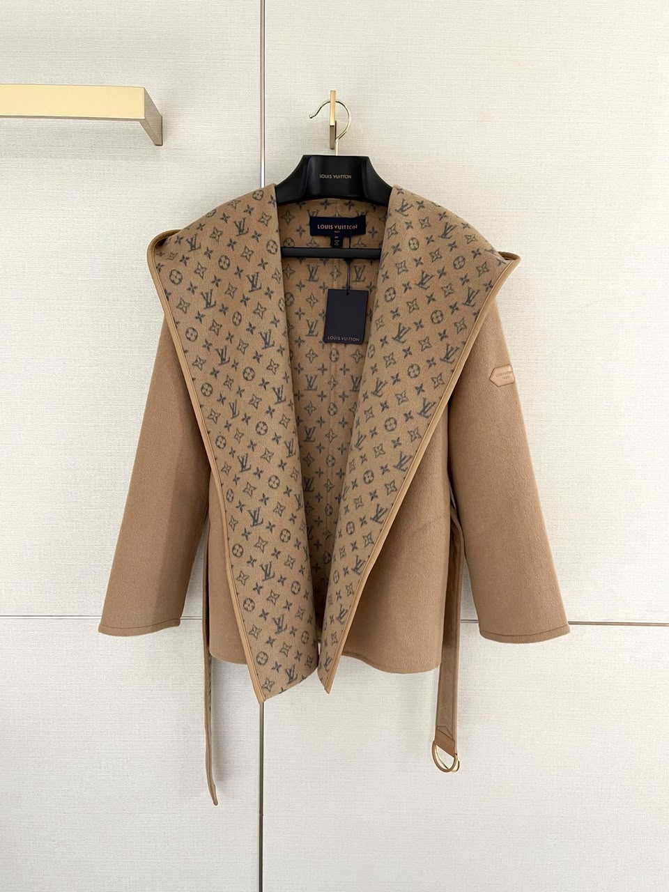 Louis Vuitton Belted Short Wrap Pea Coat