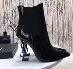 bota de cano curto Saint Laurent blue