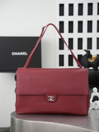Chanel Spring-Summer Maxi Flap Bag Red