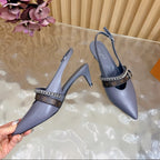 Louis Vuitton LV Vibe Slingback Pumps Gray