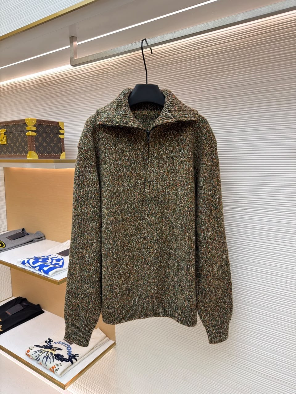 Alpe Granus Cashmere Half-Zip Sweater