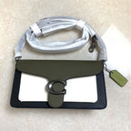 Coach Tabby Shoulder Bag 26 In Colorblock Pewter/Kelp Multi.