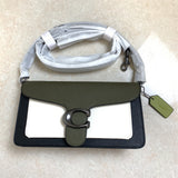 Coach Tabby Shoulder Bag 26 In Colorblock Pewter/Kelp Multi.