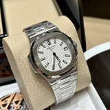 Relógio Patek Philippe Nautilus White Dial
