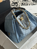 Bolsa Hobo  Chanel 25 Denim Small