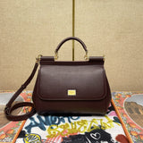 Dolce & Gabbana Sicily Small Handbag Brown