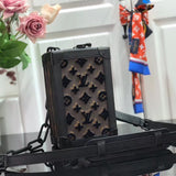 Lv Vertical Soft Trunk Monogram Black