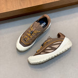 Tênis Moncler Trailgrip LP Marrom Taupe / Off White