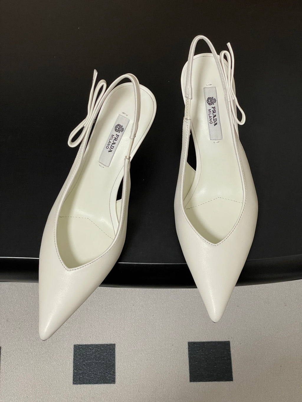 Prada  Slingback Pumps  White