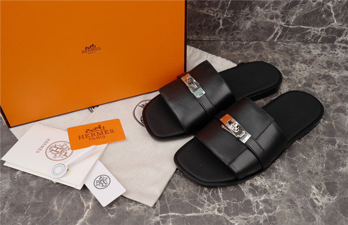 Hermes Gabriel Sandal Noir Preto.