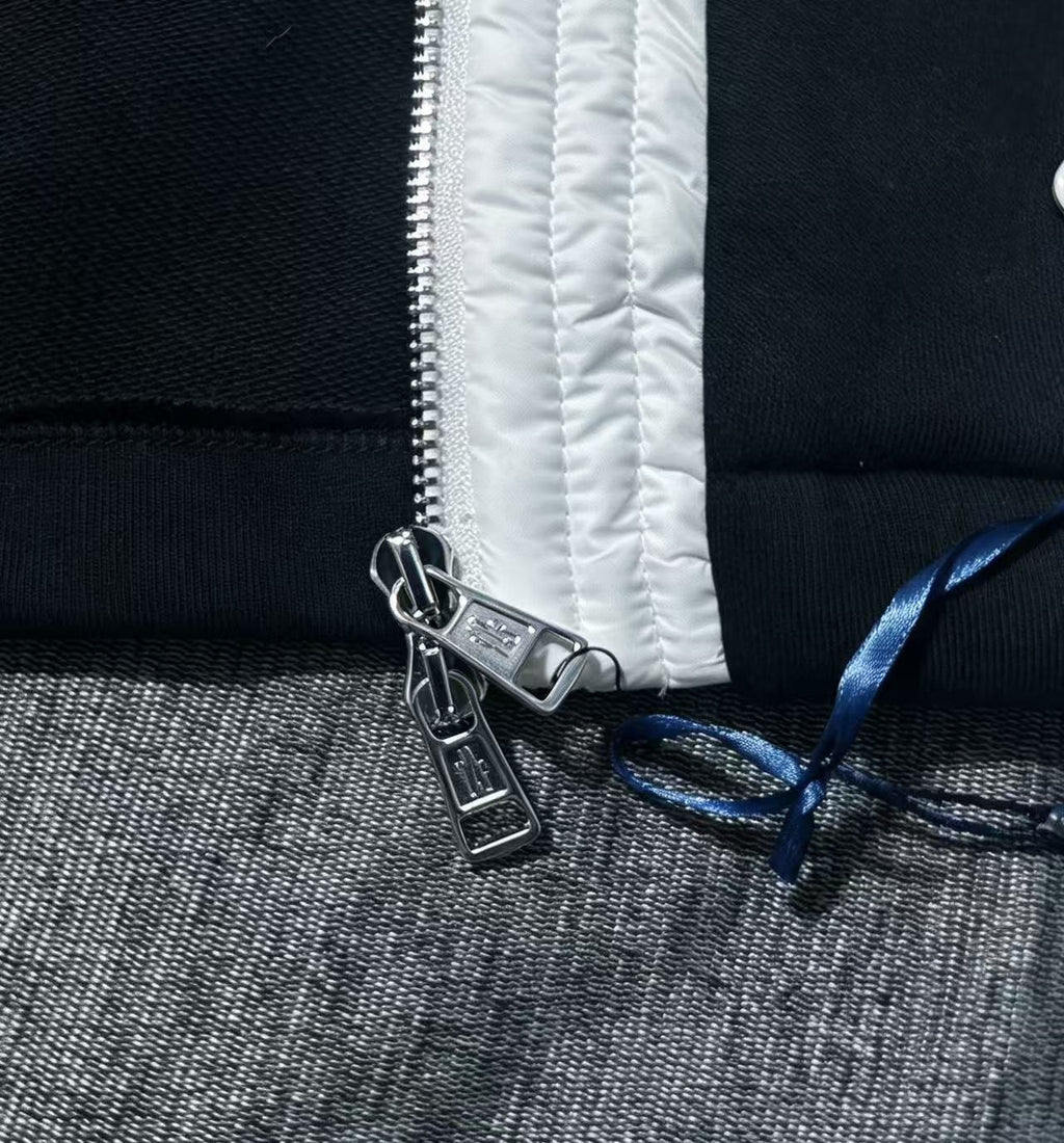 Moncler Logo-Embroidered Zip-Up Hoodie