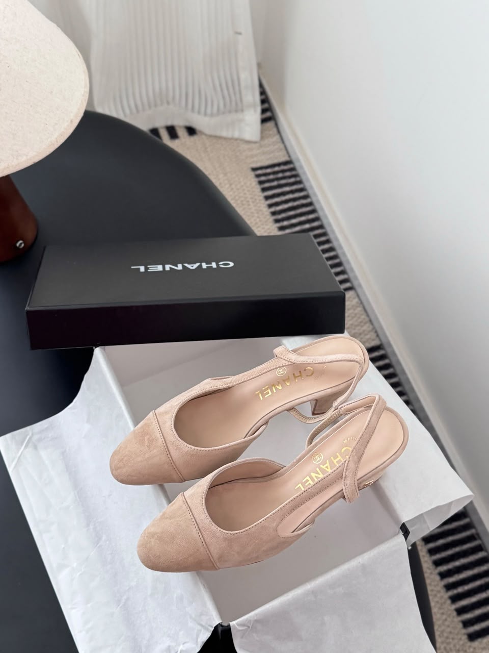 Chanel Slingback Pumps Nude