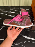 Sandália Louis Vuitton Trainer Mule Rose