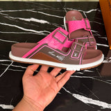 Sandália Louis Vuitton Trainer Mule Rose