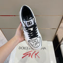 DOLCE & GABBANA White New Roma Graffiti Print Leathe