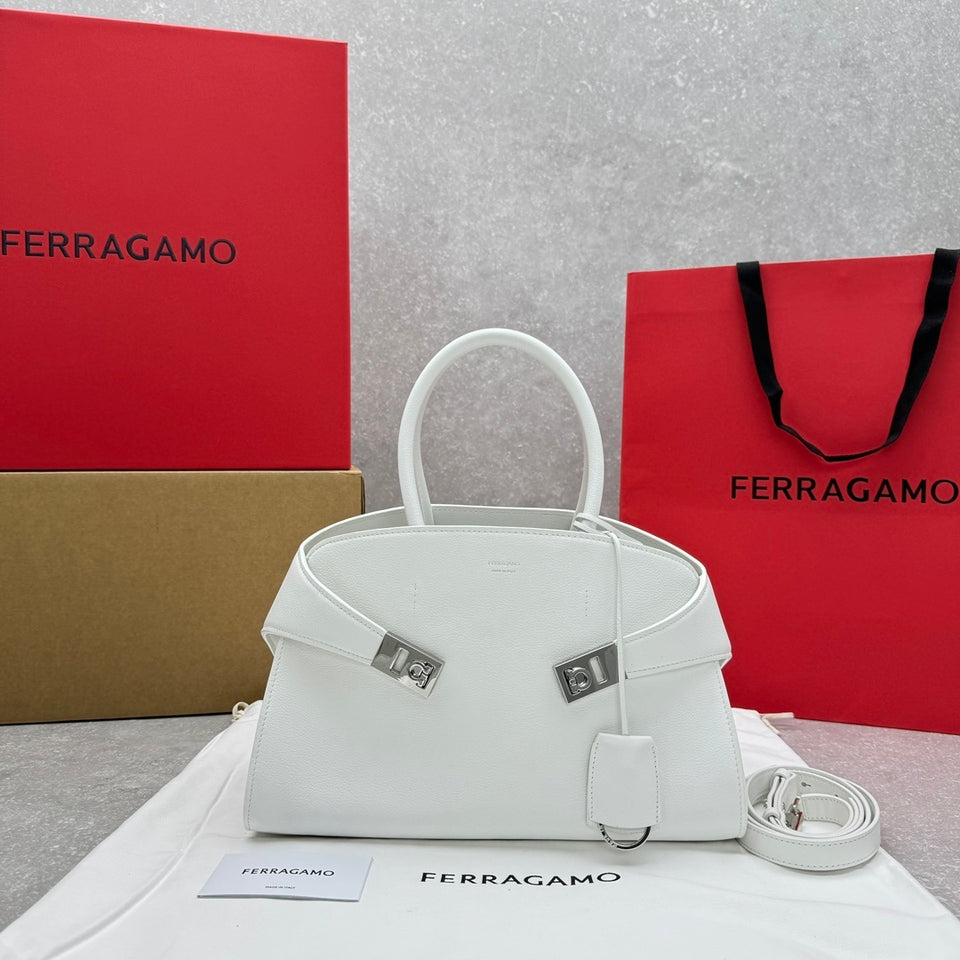 bolsa tote Ferragamo Hug White