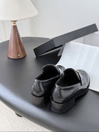 Mocassim Lambskin Ivory black