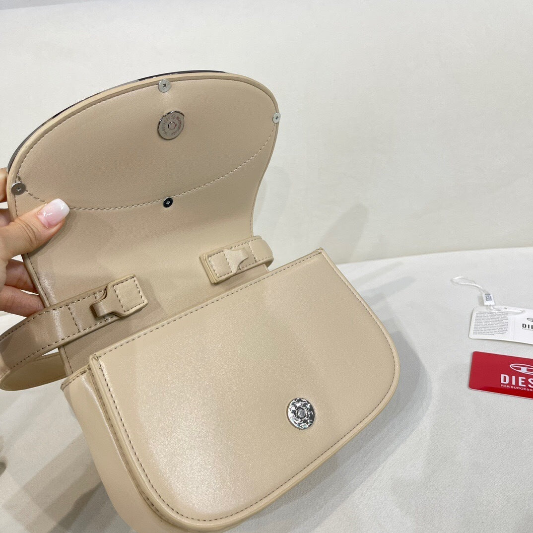Diesel 1DR Shoulder Bag Nappa Leather bege
