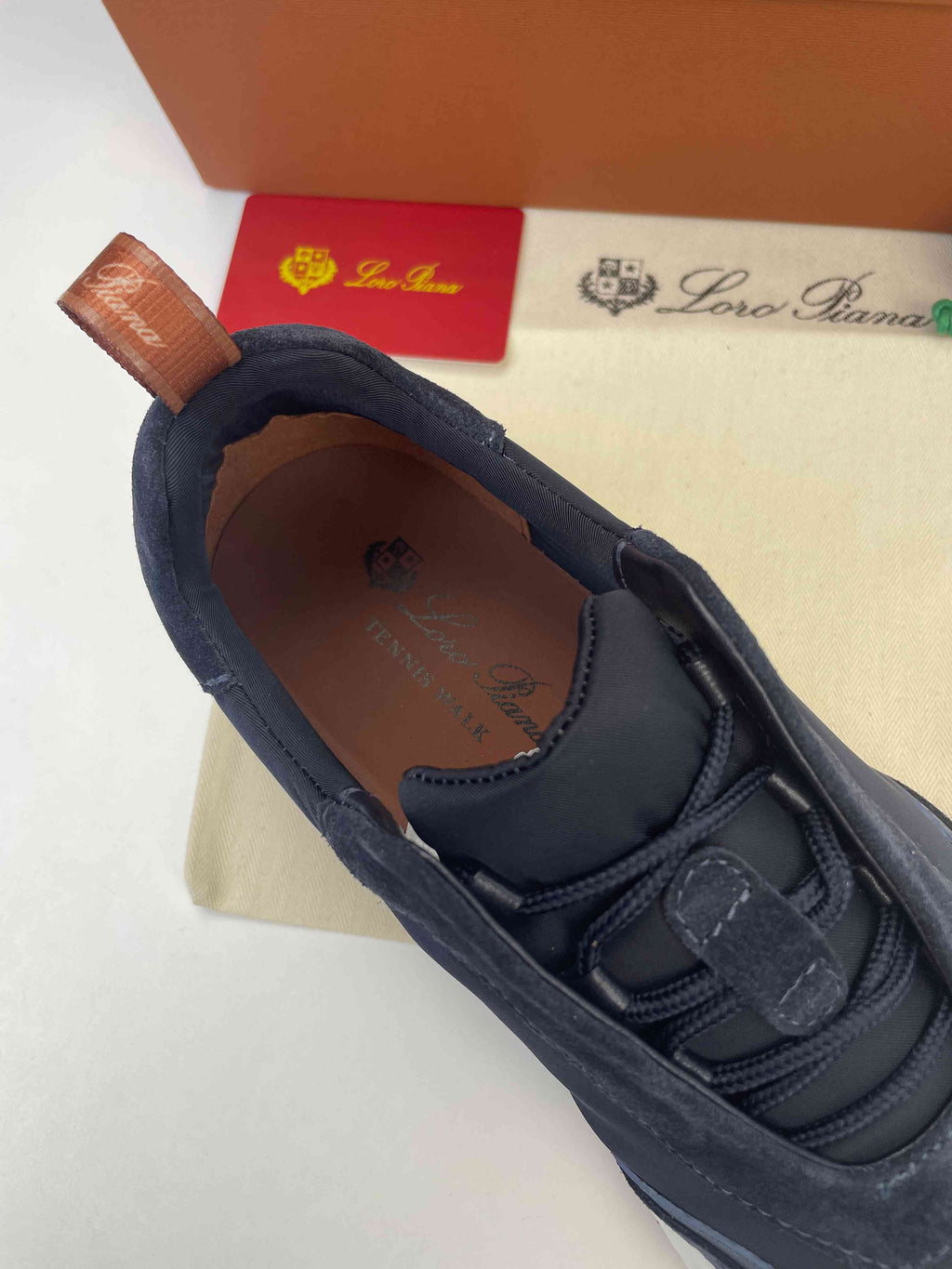 Loro Piana Modular Walk Sneaker Navy Blue .