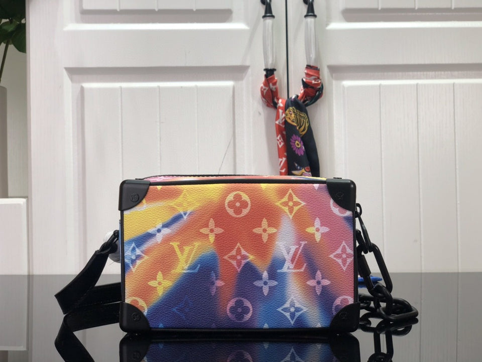 Lv Mini Soft Trunk Sunset Monogram Multicolor