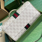 Gucci Ophidia Mini Boston Bag Off-White