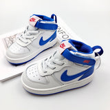 Nike Court Borough Mid 2 Infantil Branco Azul