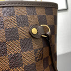LV Neverfull GM Bag Marrom Estampa Damier Ebene