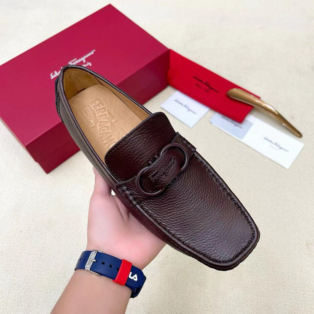 Mocassim Salvatore Ferragamo Touch Gancini