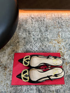 Valentino Garavani VLogo Signature Slingback Pump Black Ferragens Douradas