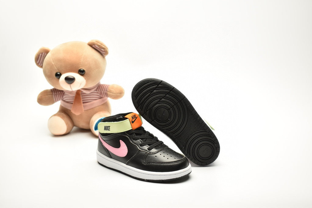 Nike Court Borough Mid 2 Black / Pink Infantil