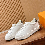 LV Time Out Debossed Monogram Signature White
